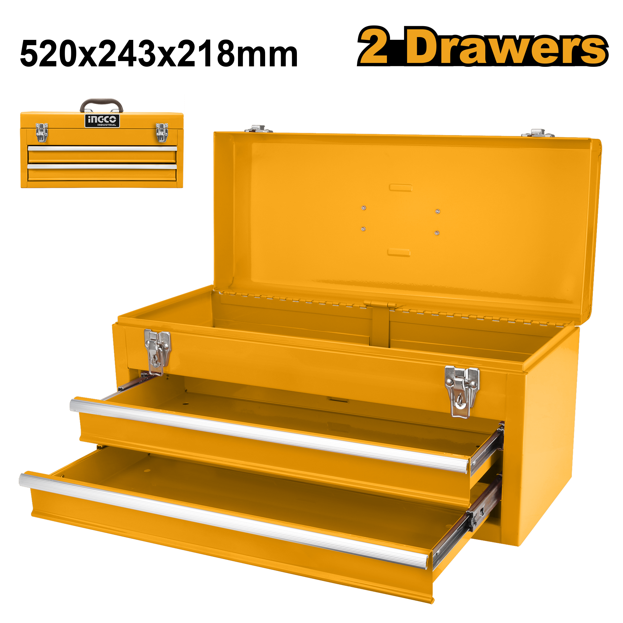 INGCO 2-Drawer Portable Toolbox - HTB06
