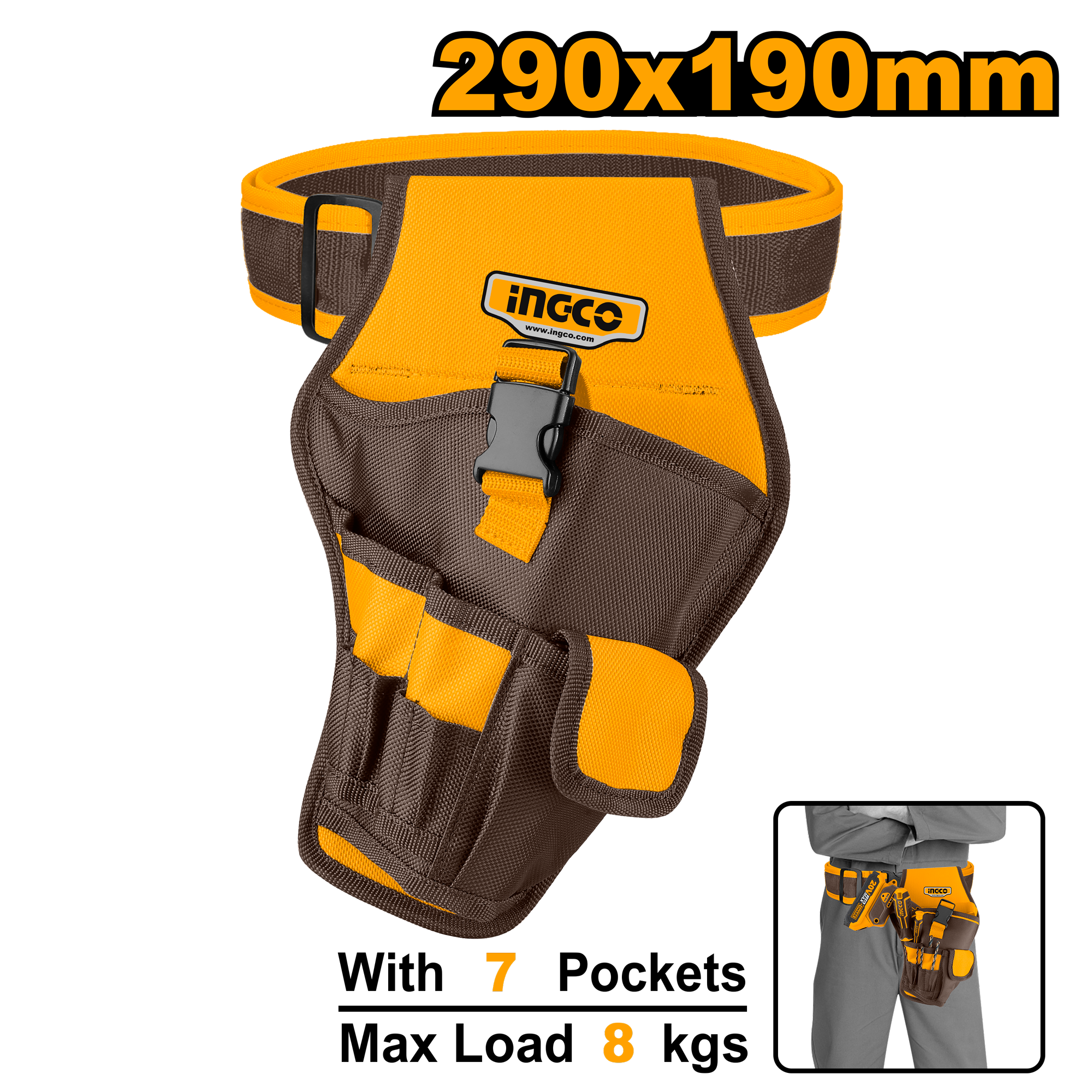 INGCO 290x190MM Drill Holster - HTBP030128 Main image