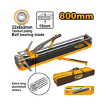 INGCO Extra-Long Aluminum Sliders 800MM Tile Cutter with a 22x6x2MM Titanium Plating Ball Bearing Blade - HTC04802