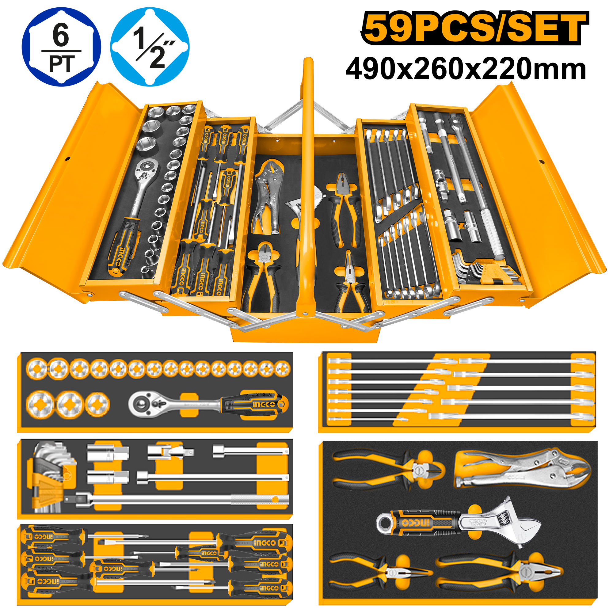 INGCO 108 PCs Tool Chest Set - HTCS151081 Main image