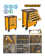 INGCO 328-Piece Tool Chest Set with 7 Drawers - HTCS273281