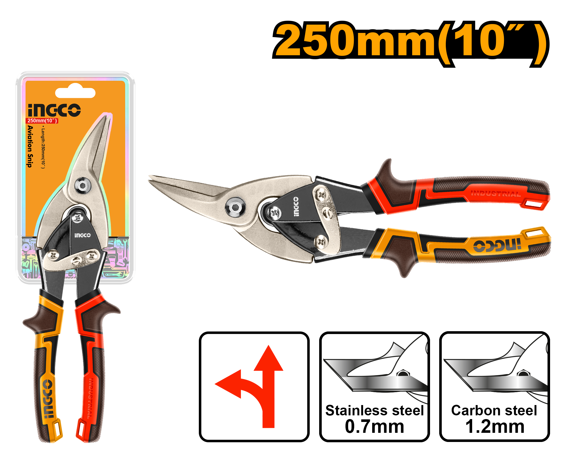 INGCO 250MM (10") Aviation Snip - HTSN0110L