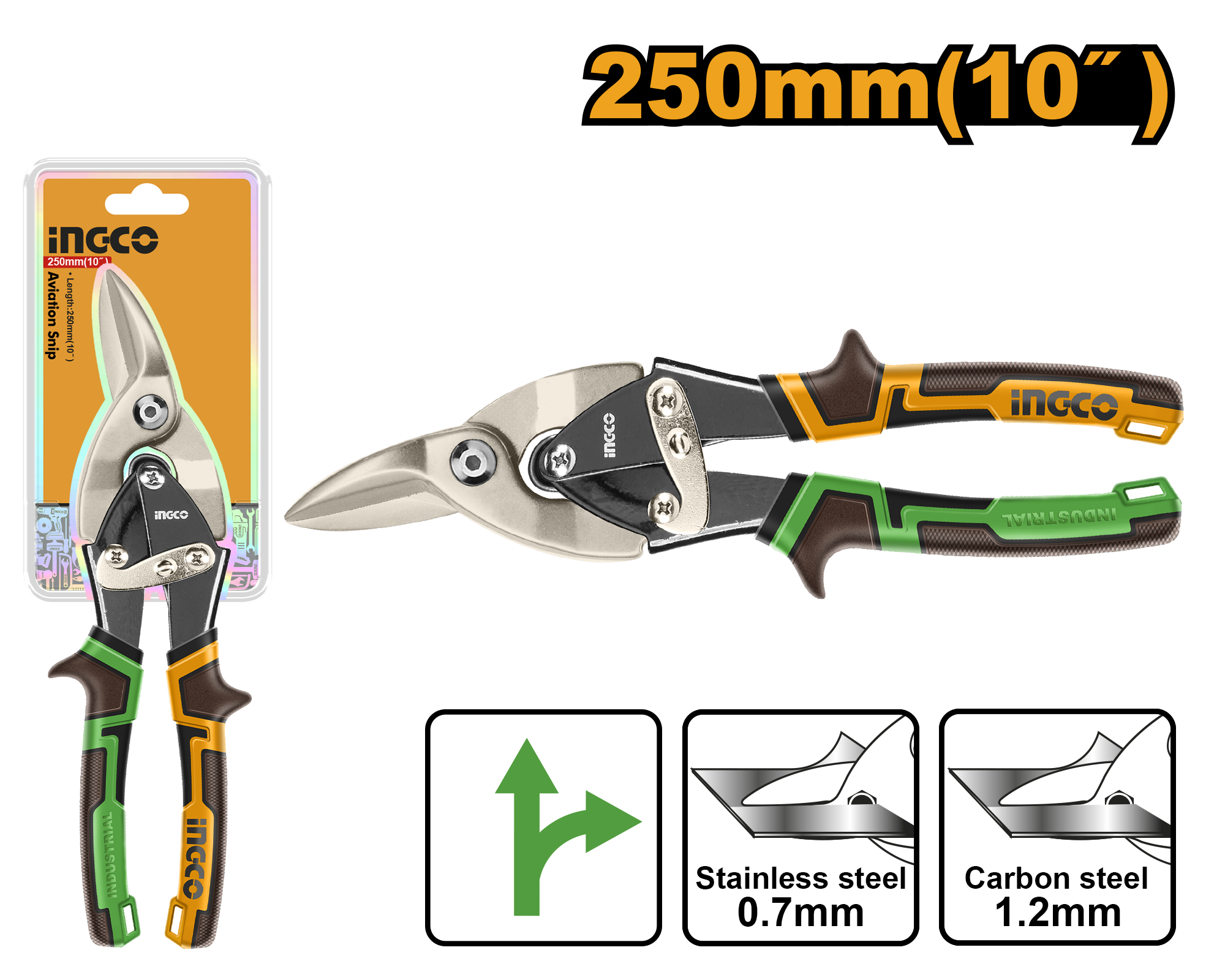 INGCO 250MM (10") Aviation Snip - HTSN0110R