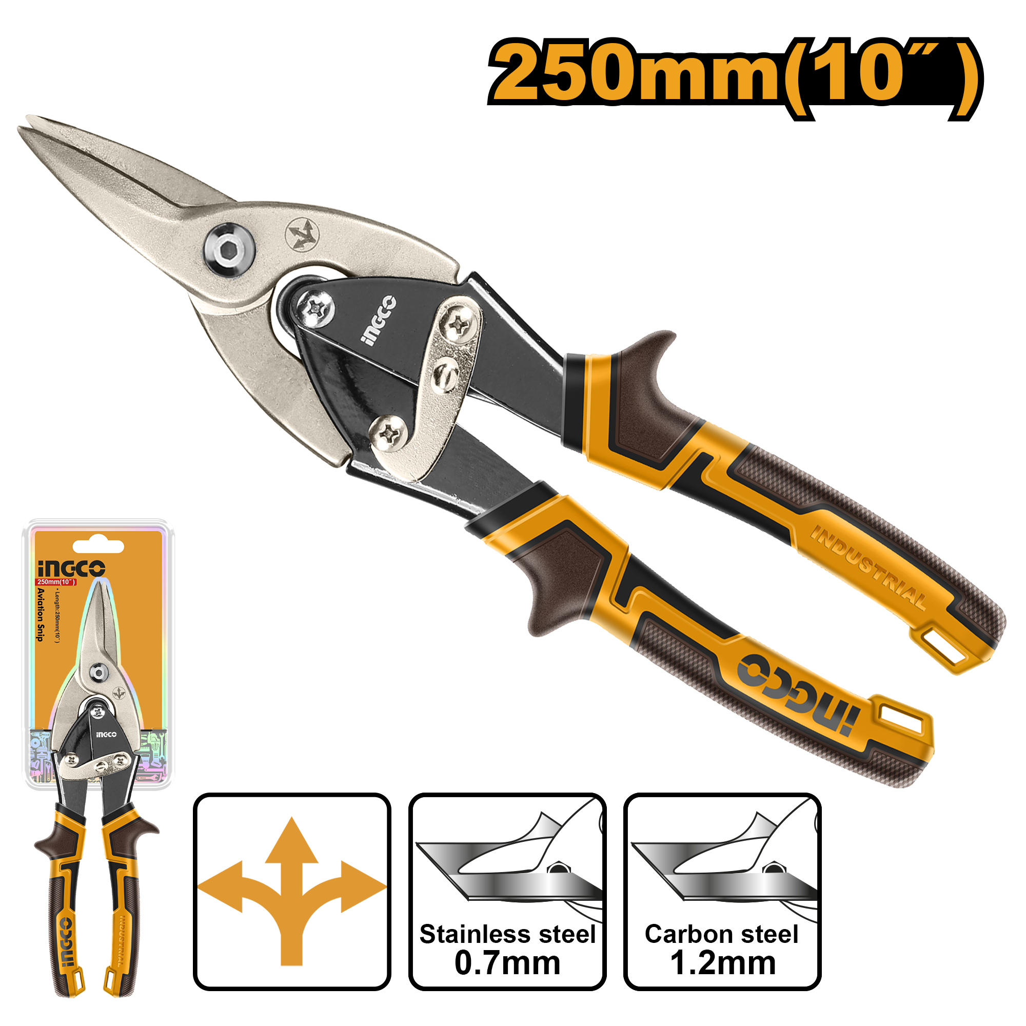 INGCO 250MM (10") Aviation Snip - HTSN0110S