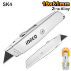 INGCO SK4 19x61MM Zinc Alloy Utility Knife - HUK615