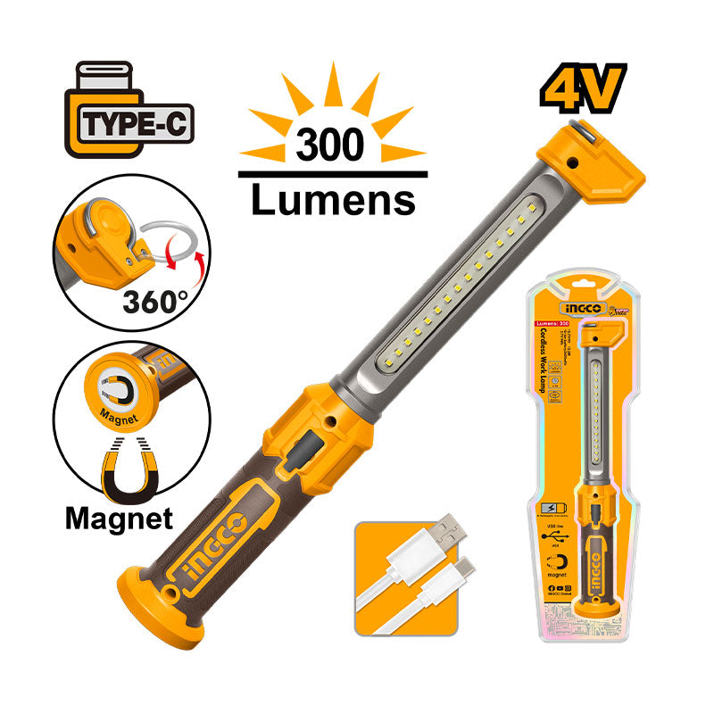 INGCO Cordless Work Lamp  - HWLI043006