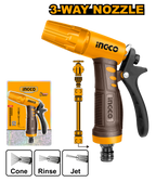 INGCO 3-Way Plastic Trigger Nozzle - HWSG032