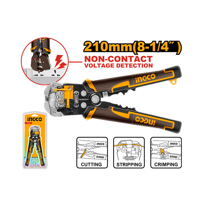 INGCO 210MM (8-1/4") Intelligent Voltage-Detecting Stripper - HWSP102429