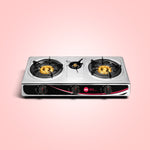 H&A Tabletop Stainless Gas Stove - 3 Burner