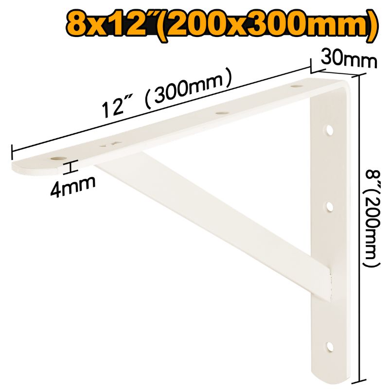 INGCO Heavy Duty Shelf Brackets - IHDSB0812