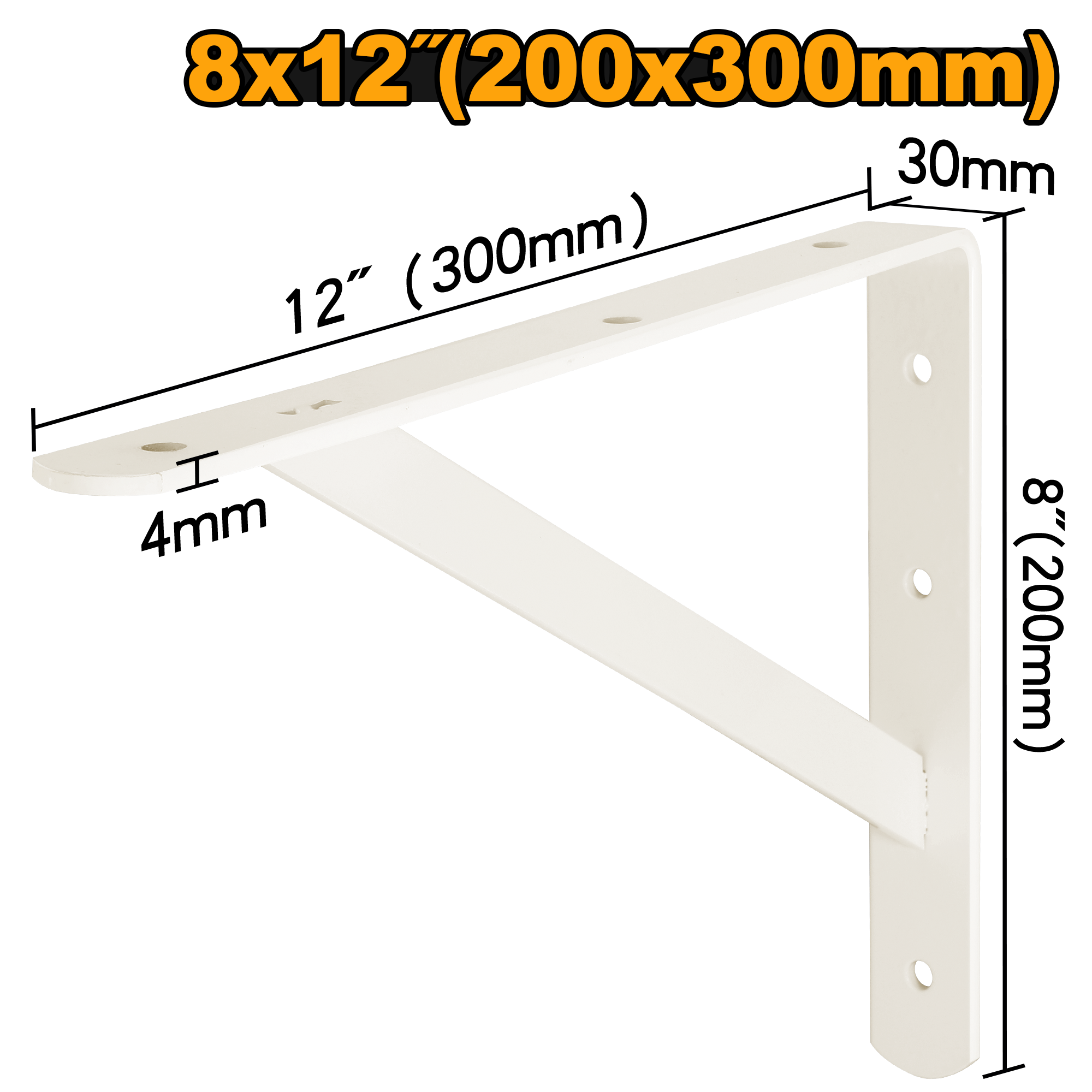 INGCO Heavy Duty Shelf Brackets - IHDSB0812
