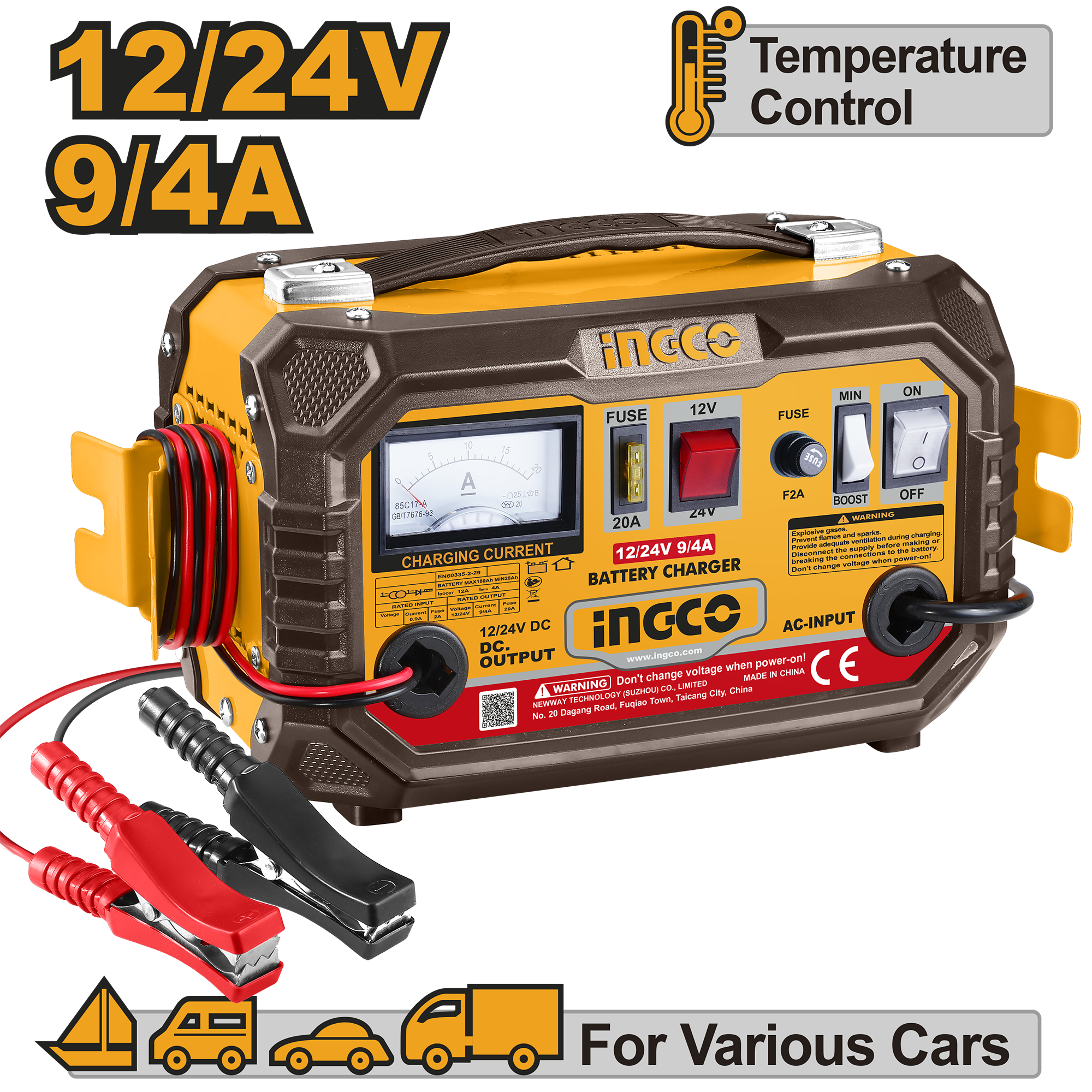 INGCO Battery Charger - ING-CB1601