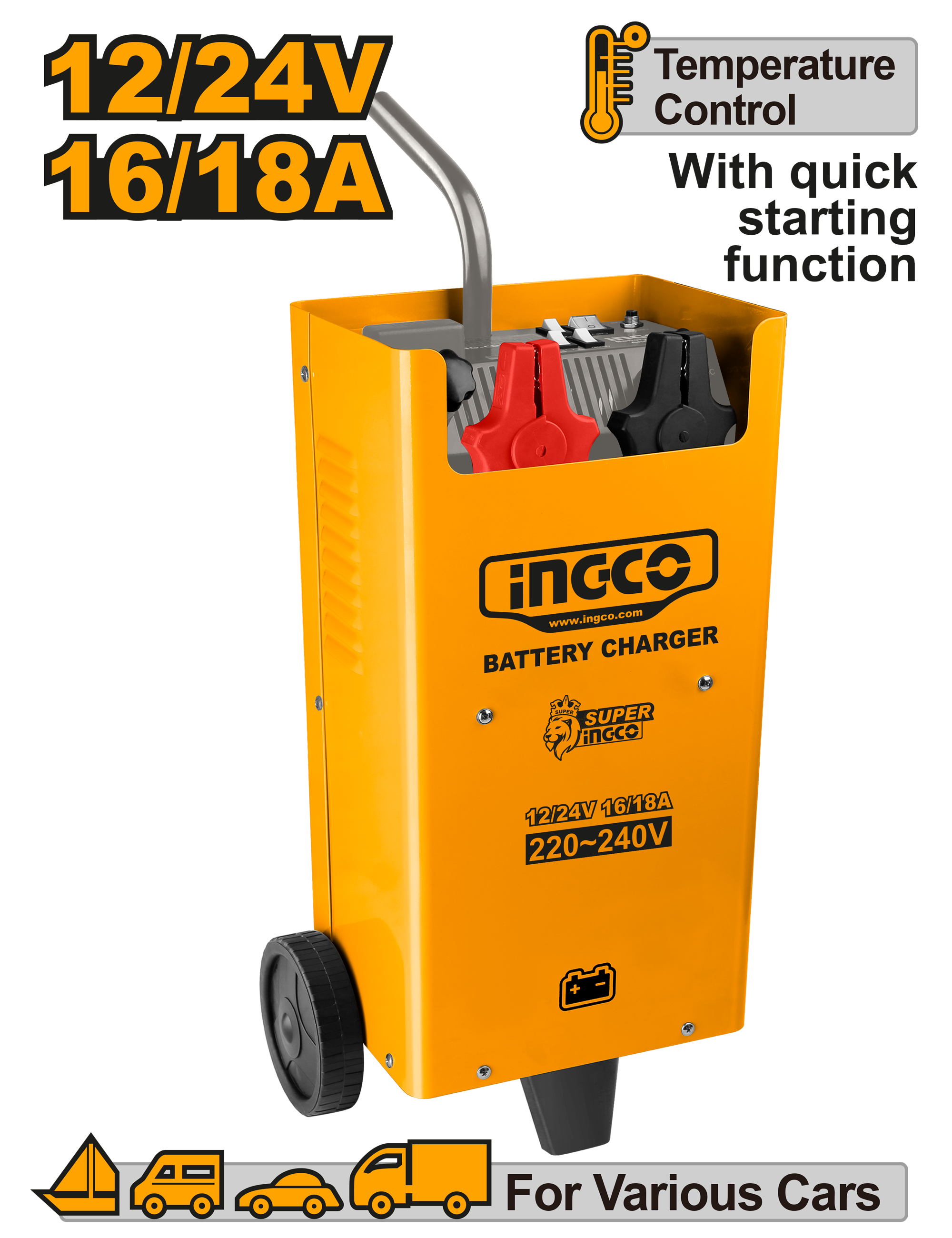 INGCO Battery Charger - ING-CD2201
