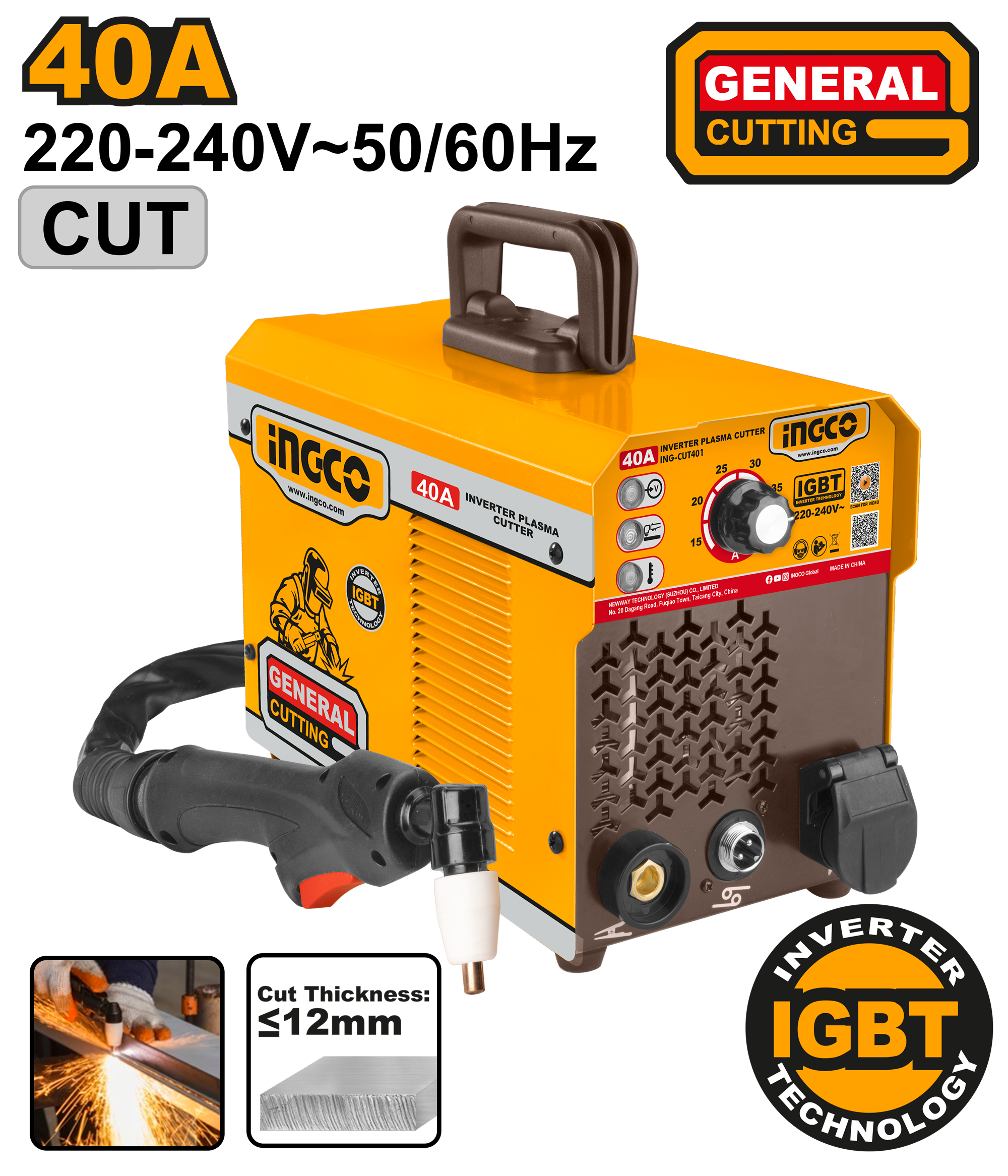 INGCO Inverter Plasma Cutter - ING-CUT401 Main image