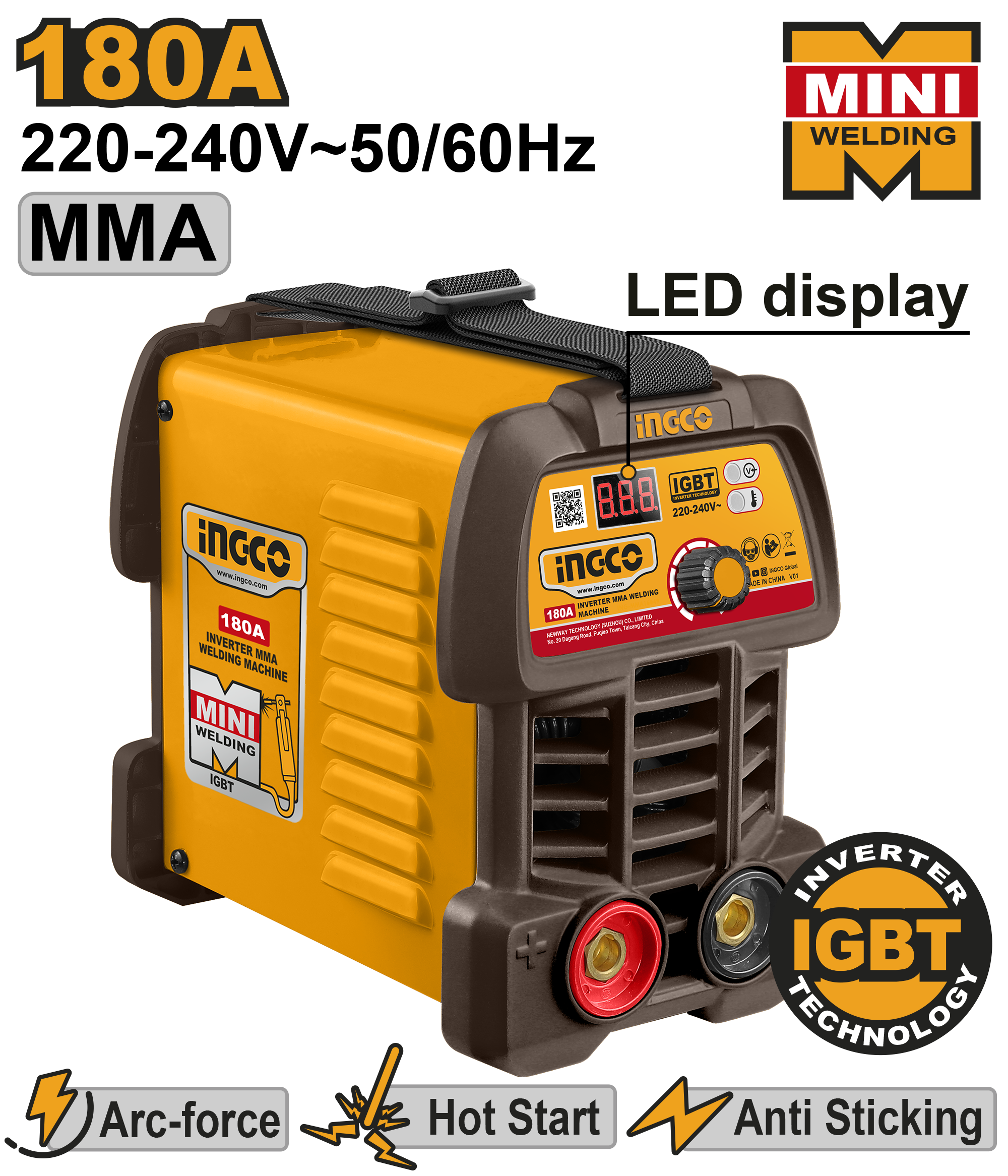 INGCO Inverter MMA Welding Machine - ING-MMA18049