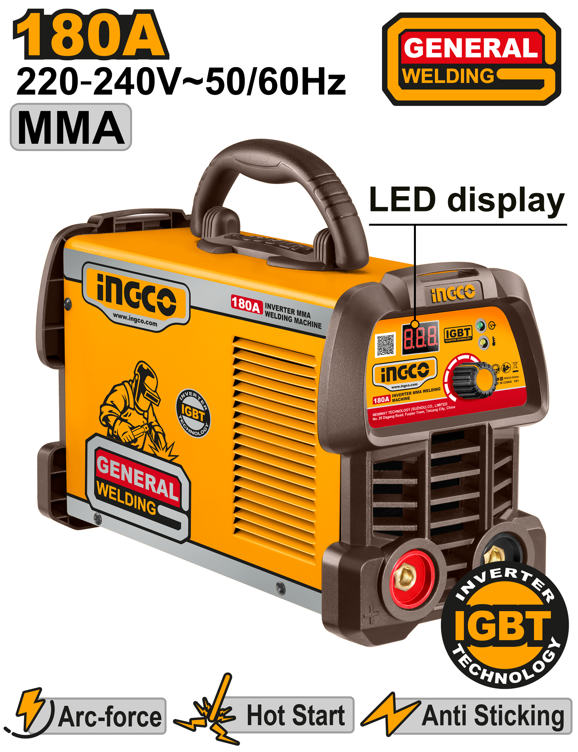 INGCO Inverter MMA Welding Machine - ING-MMA18059