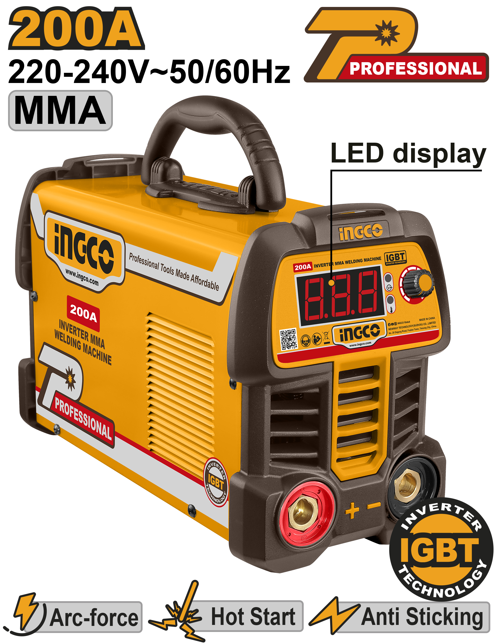 INGCO Inverter MMA Welding Machine - ING-MMA20069