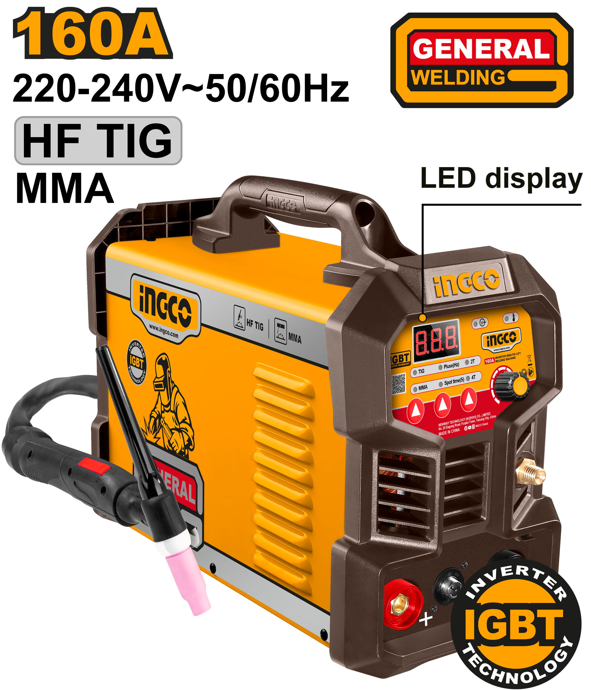 INGCO Inverter TIG/MMA Welding Machine - ING-TIG16058 Main image
