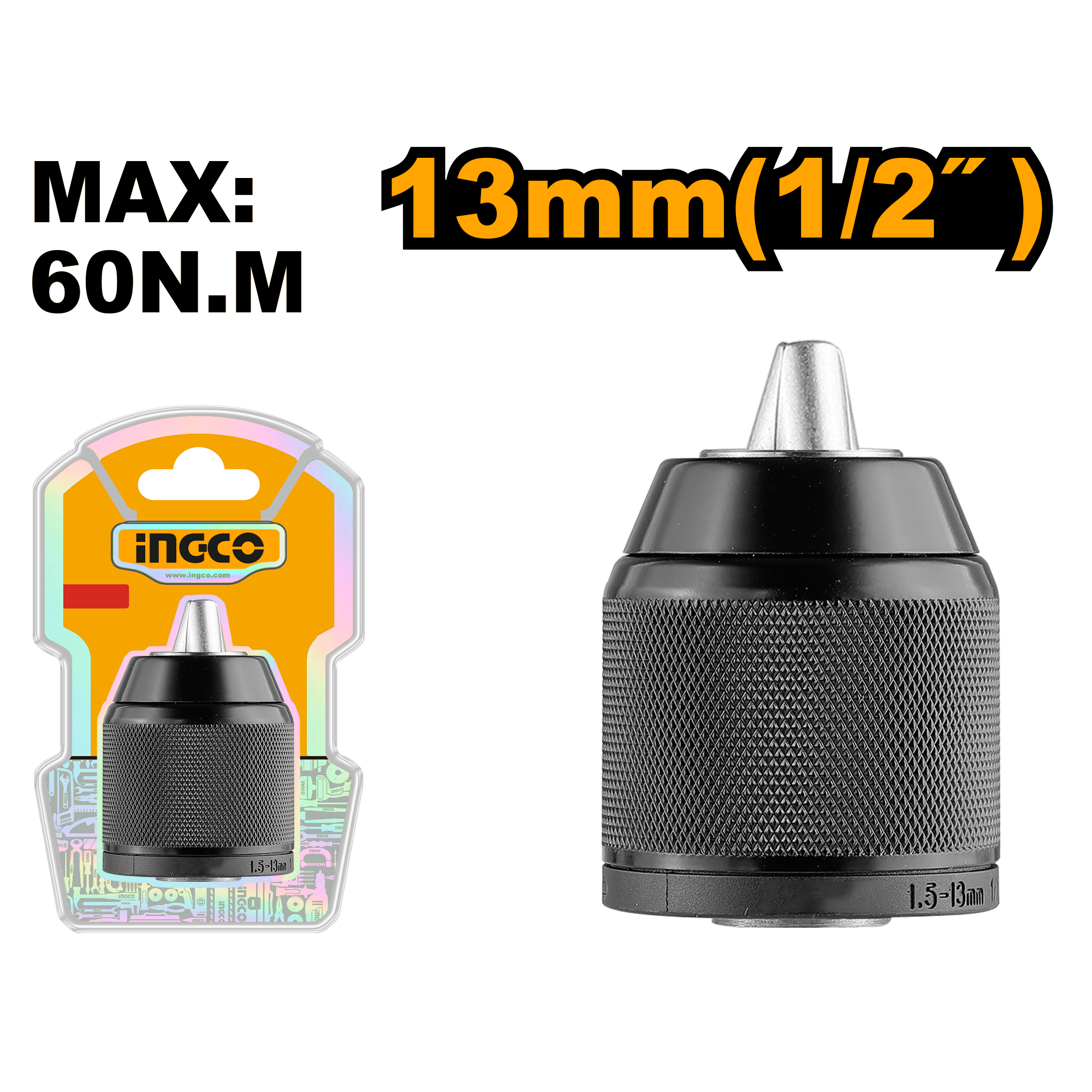 INGCO 13MM (1/2") Keyless Chuck - KC13201