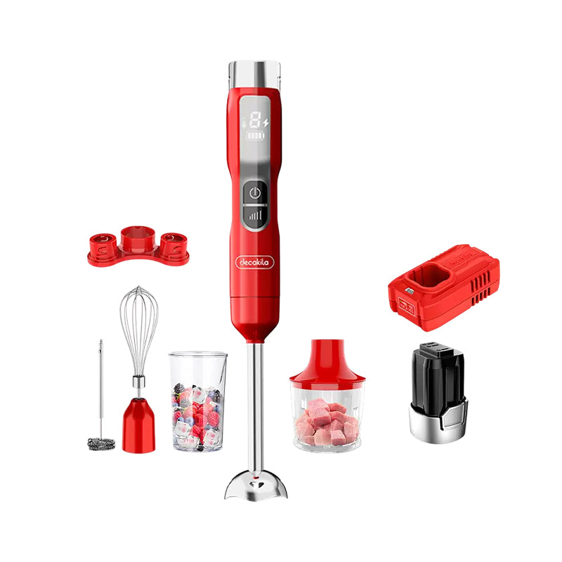 DECAKILA Cordless Hand Blender - 5-in-1 set - Rechargeable - KEJB056R