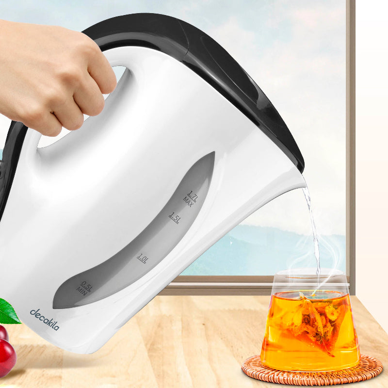 DECAKILA Electric Kettle-Plastic - 1.7L - 2200W - KEKT027W