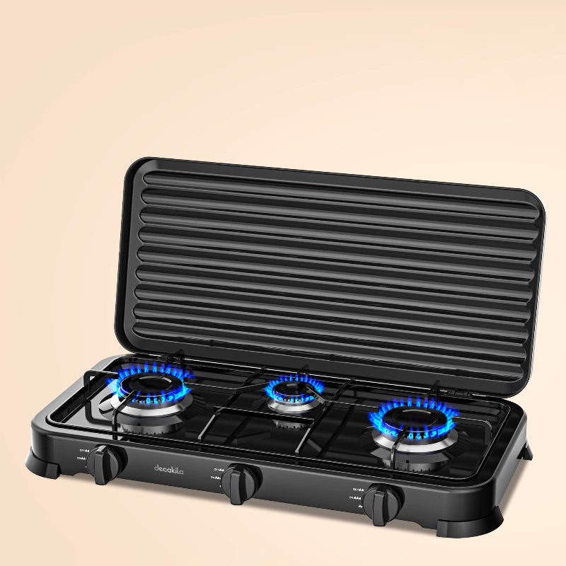DECAKILA Three Burner Gas Stove - KMGS009B