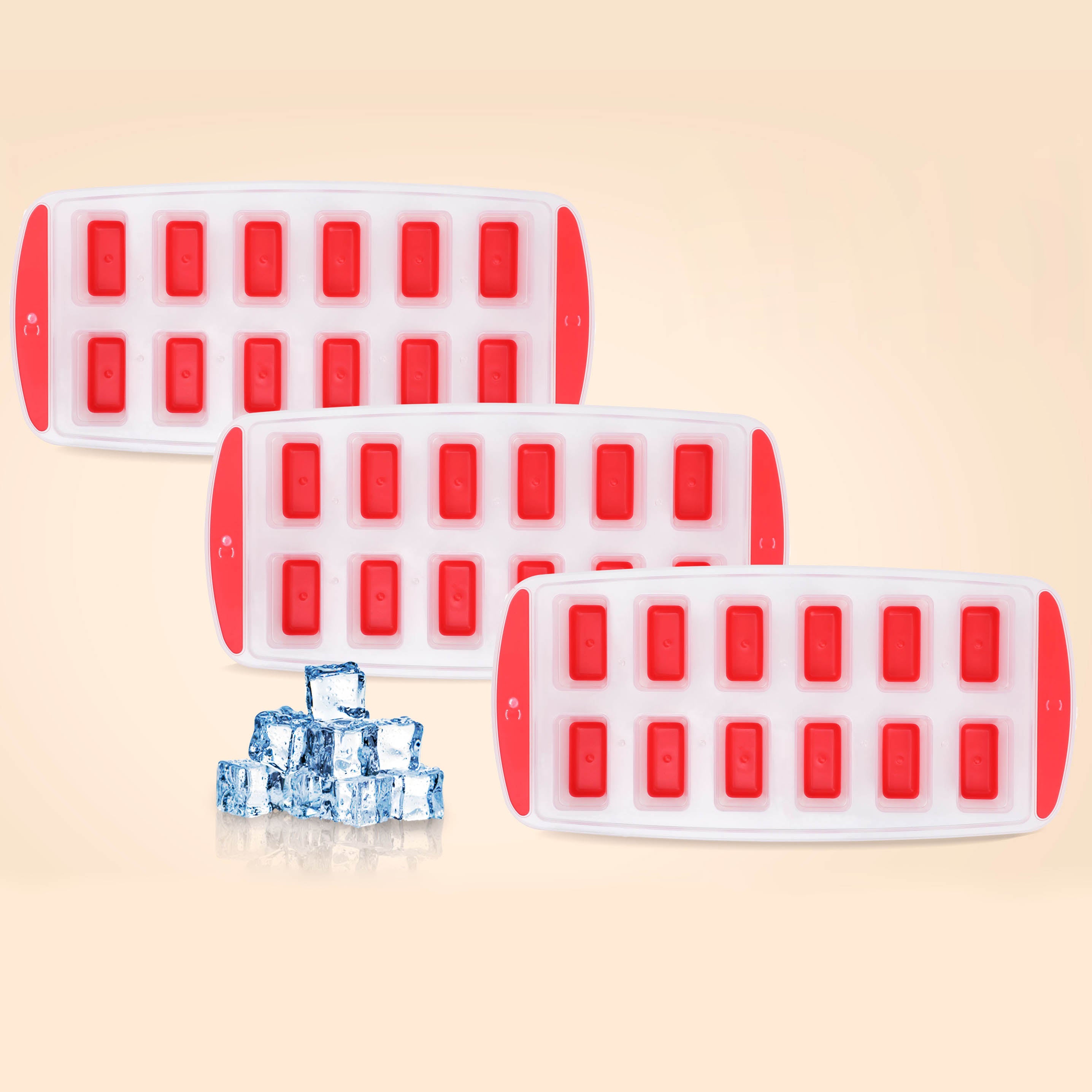 DECAKILA Ice Cube Trays Set of 3 - KMTT126R