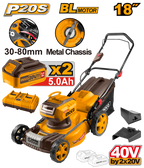 INGCO Cordless Lawn Mower - LMLI20186
