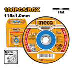 INGCO 100PCs 115x1.0MM Abrasive Metal Cutting Disc Set - MCD10115100