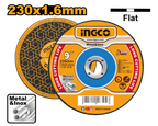 INGCO 230x1.6MM Abrasive Metal Cutting Disc - MCD162301