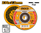 INGCO 230x2.0MM Abrasive Metal Cutting Disc - MCD202303