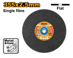 INGCO 355x2.5MM Abrasive Metal Cutting Disc - MCD253551