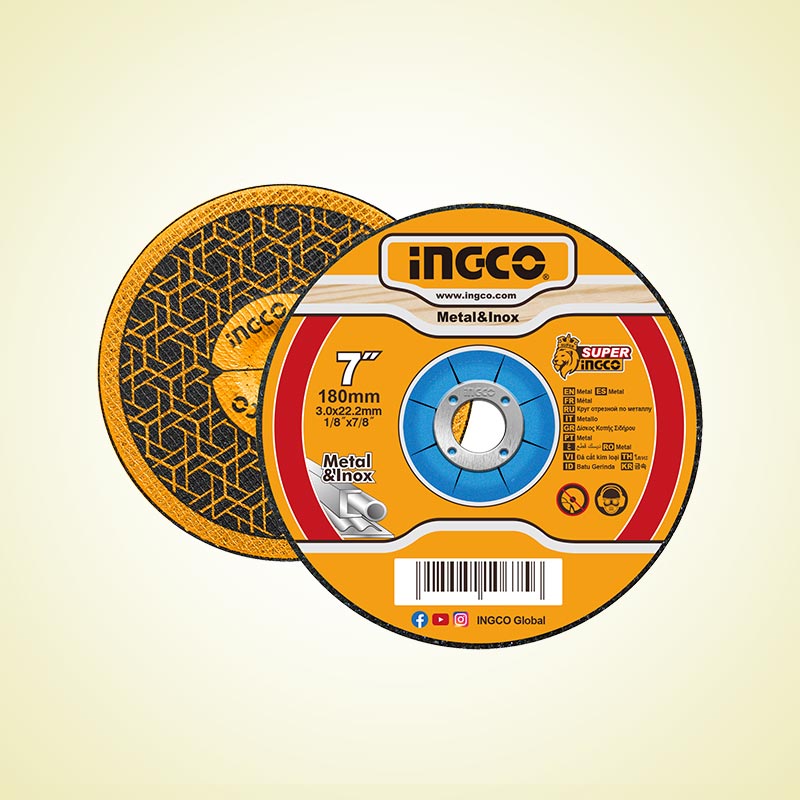 INGCO 180x3.0MM Abrasive Metal Cutting Disc - MCD301801