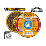 INGCO 180x3.0MM Abrasive Metal Cutting Disc - MCD301801