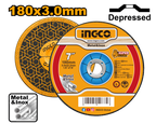 INGCO 180x3.0MM Abrasive Metal Cutting Disc - MCD301801