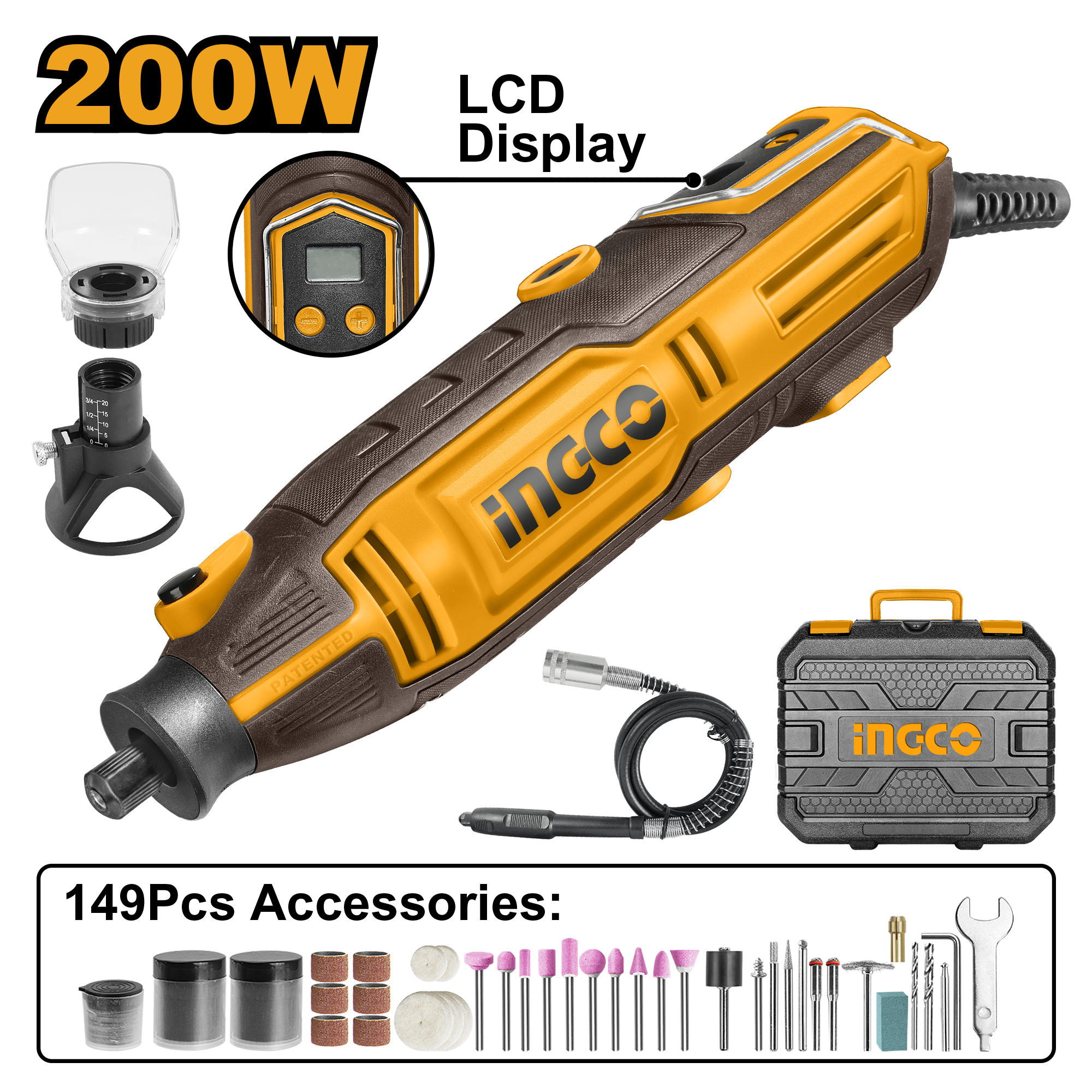 INGCO Mini Grinder - MG2008 Main image