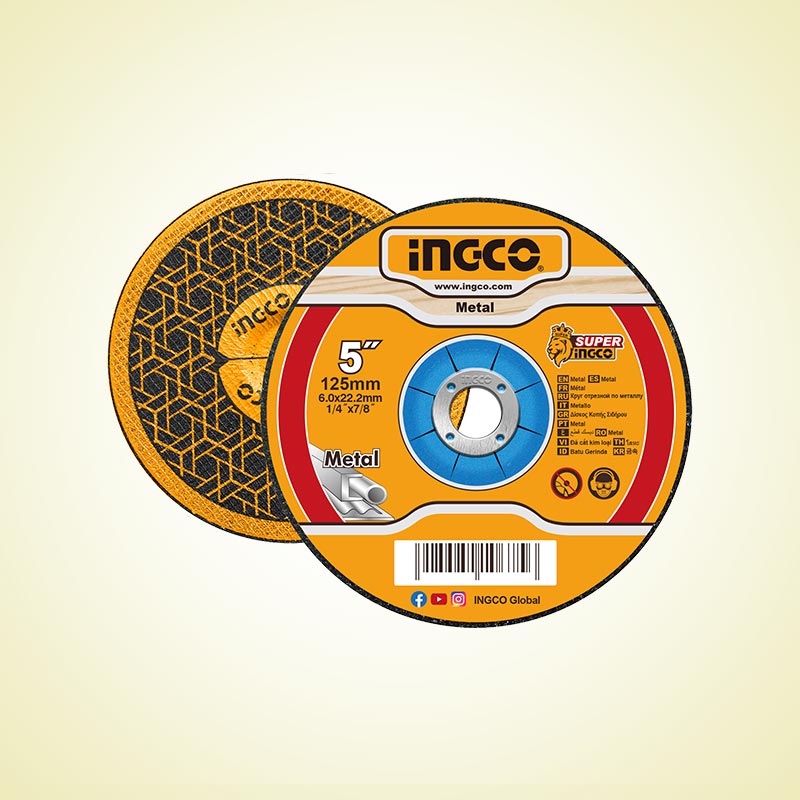 INGCO 125x6.0MM Abrasive Metal Grinding Disc - MGD601251