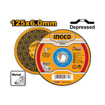 INGCO 125x6.0MM Abrasive Metal Grinding Disc - MGD601251