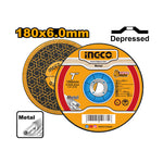 INGCO 180x6.0MM Abrasive Metal Grinding Disc - MGD601801
