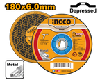 INGCO 180x6.0MM Abrasive Metal Grinding Disc - MGD601801