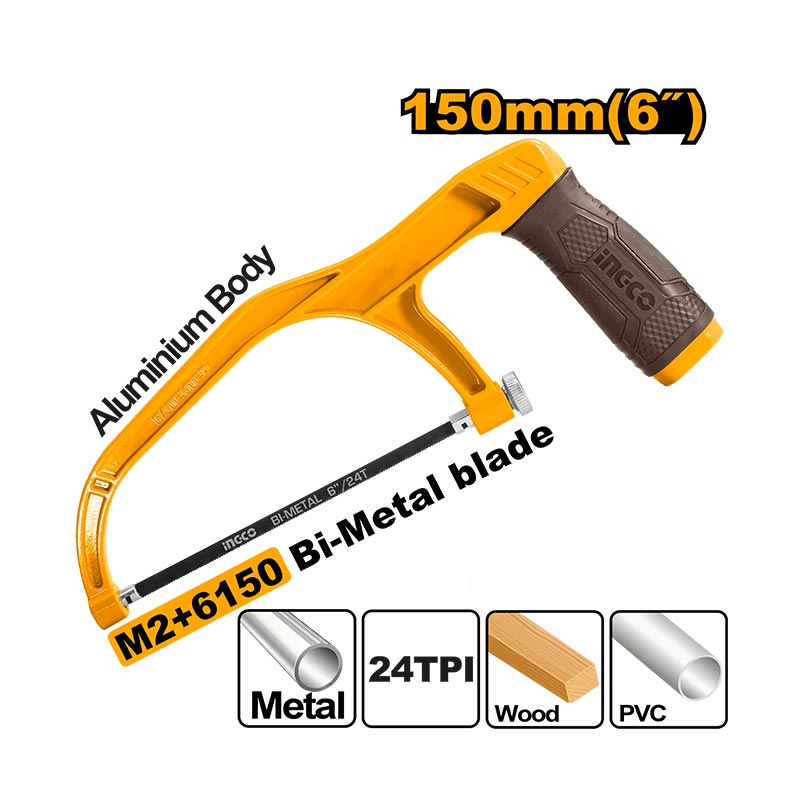 INGCO 150MM (6") Mini Hacksaw Frame - MHHF1503