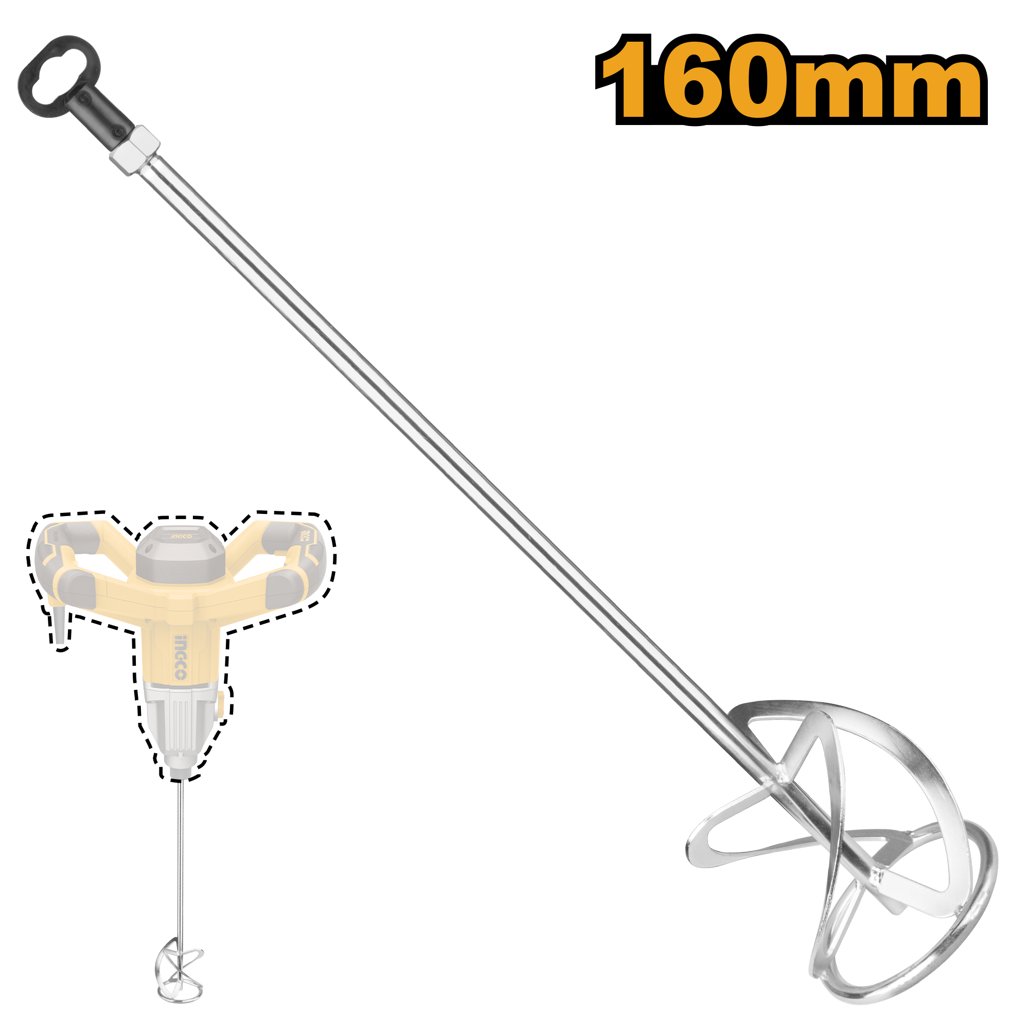 INGCO 160MM Mix Paddle - MP1160 Main image
