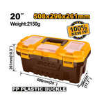 INGCO 508x296x261MM 20" Plastic Toolbox - PBX2001