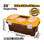 INGCO 508x296x261MM 20" Plastic Toolbox - PBX2002
