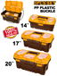 INGCO 3 PCs Plastic Toolboxes Set - PBXK0301
