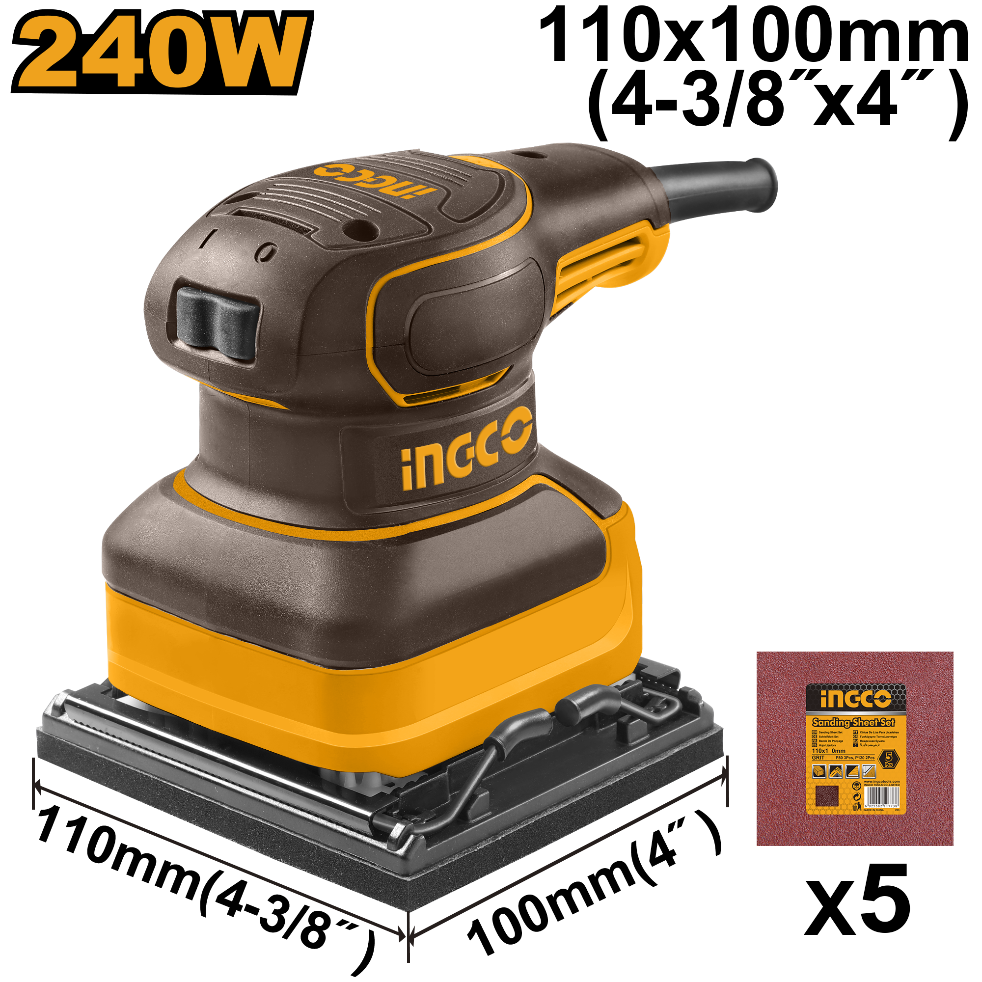 INGCO Palm Sander - PS2416