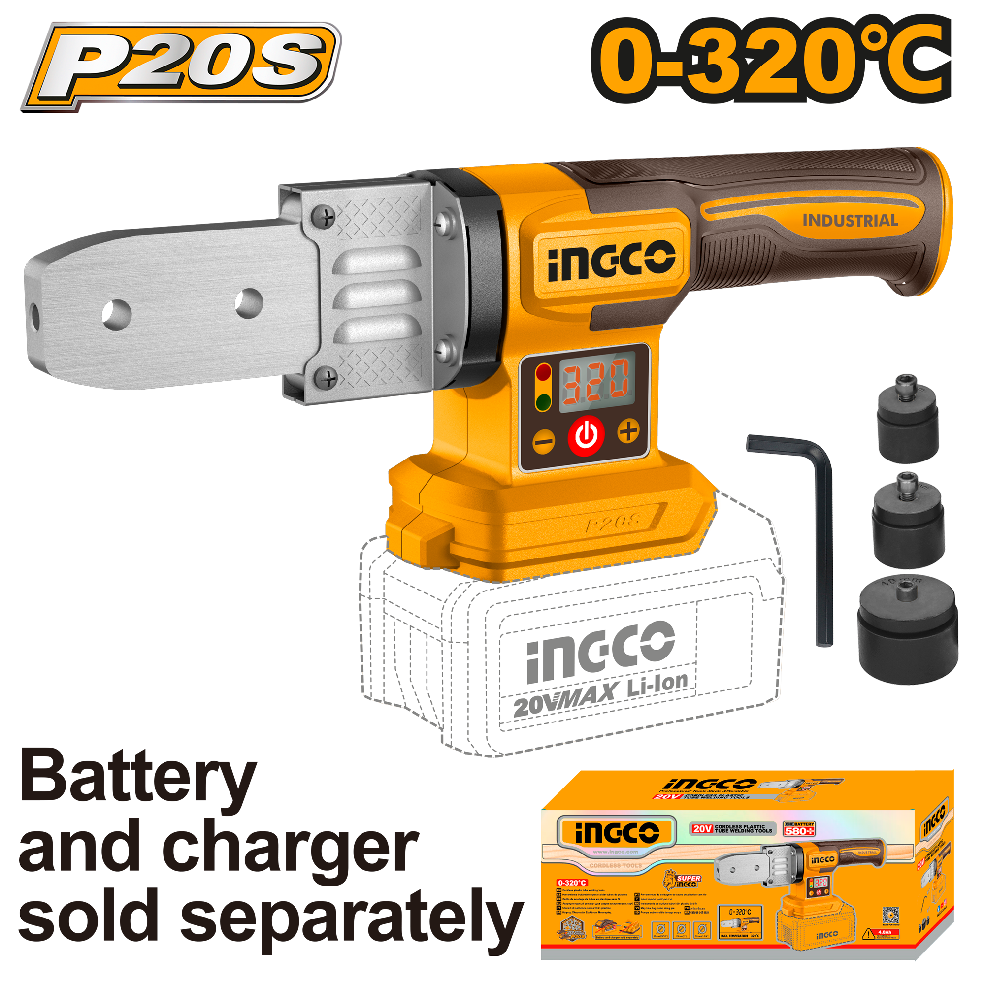 INGCO Cordless Plastic Tube Welding Tools - PTWTLI2018