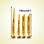 INGCO 150MM (6") 10PCs Reciprocating Saw Blades Set - RSB1001