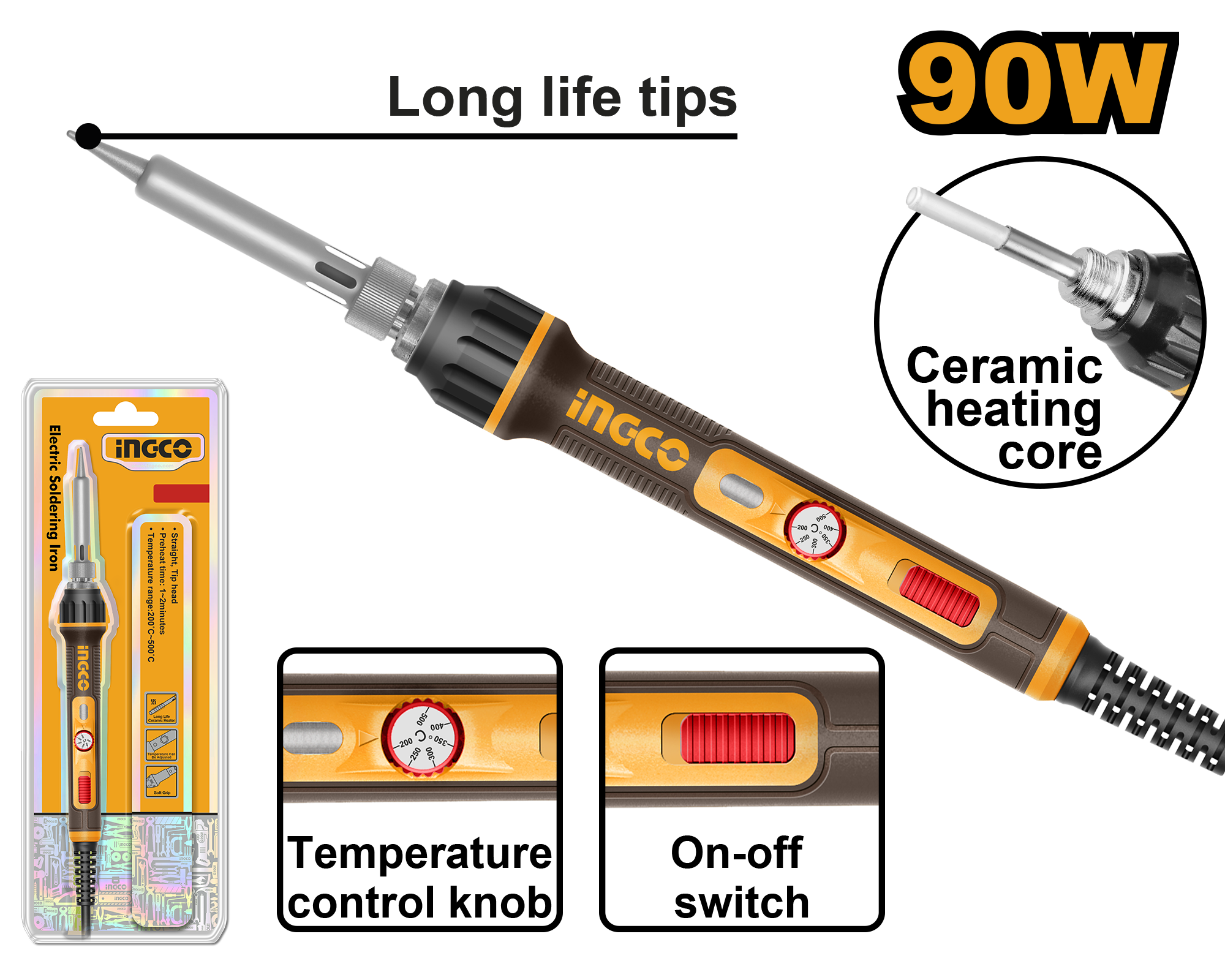 INGCO Electric Soldering Iron - SI01608 Main image