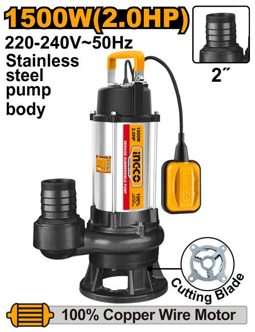 INGCO Sewage submersible  pump - SPDB150068